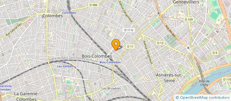 localisation de l'entreprise MADAME ORANE GUEGAN à BOIS-COLOMBES