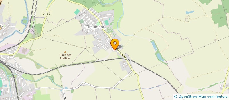 localisation de l'entreprise MADAME ORANE HLAVACEK  GIRAUMONT