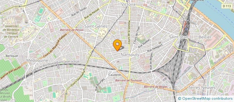 localisation de l'entreprise MADAME ORANE LAVEDRINE  BORDEAUX