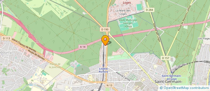 localisation de l'entreprise MADAME ORANE POIRAUD  SAINT-GERMAIN-EN-LAYE