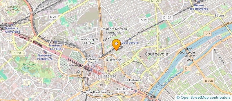 localisation de l'entreprise MADAME ORANE URBANIAK à COURBEVOIE