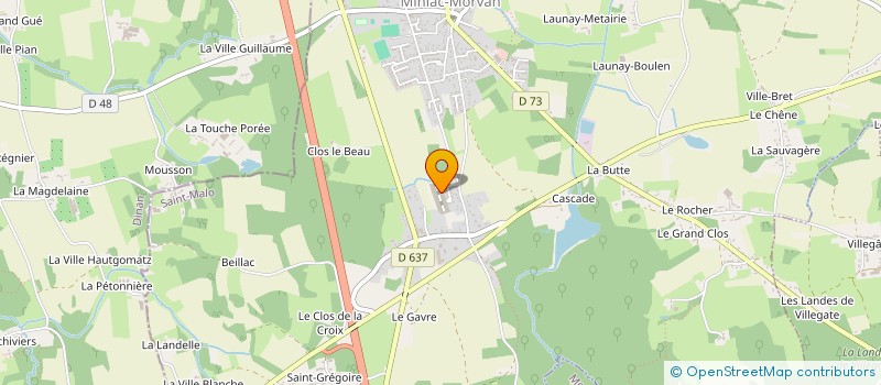 localisation de l'entreprise MADAME ORANE VERSTRAETE  MINIAC-MORVAN