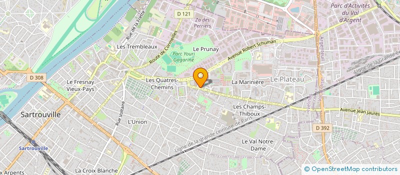 localisation de l'entreprise MADAME ORANUT CHUEACHIO  SARTROUVILLE