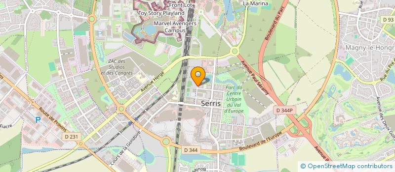 localisation de l'entreprise MADAME ORATHAY SAYSAVANH  SERRIS