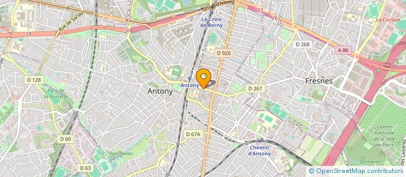 localisation de l'entreprise MADAME ORELINE CLAUDEPIERRE  ANTONY