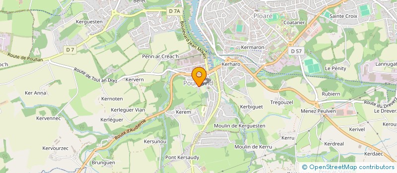 localisation de l'entreprise MADAME ORELINE TIXIER  DOUARNENEZ