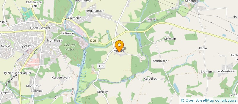 localisation de l'entreprise MADAME ORIA KHELIF  PONT-SCORFF