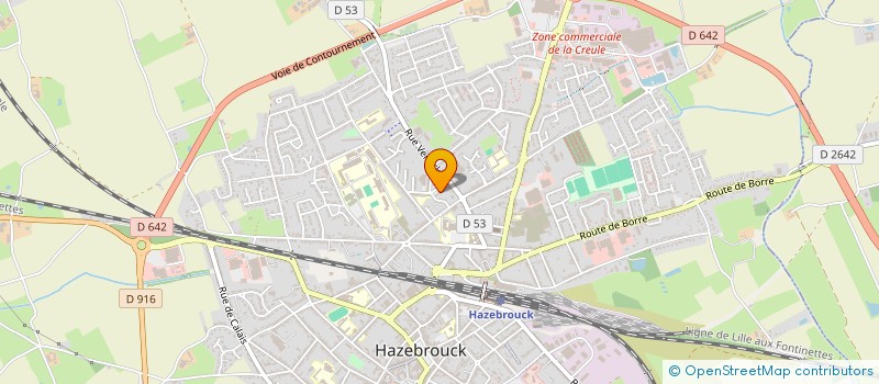 localisation de l'entreprise MADAME ORIANA DEZITTER  HAZEBROUCK