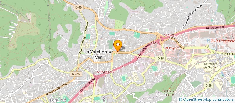 localisation de l'entreprise MADAME ORIANA OTELARD à LA VALETTE-DU-VAR