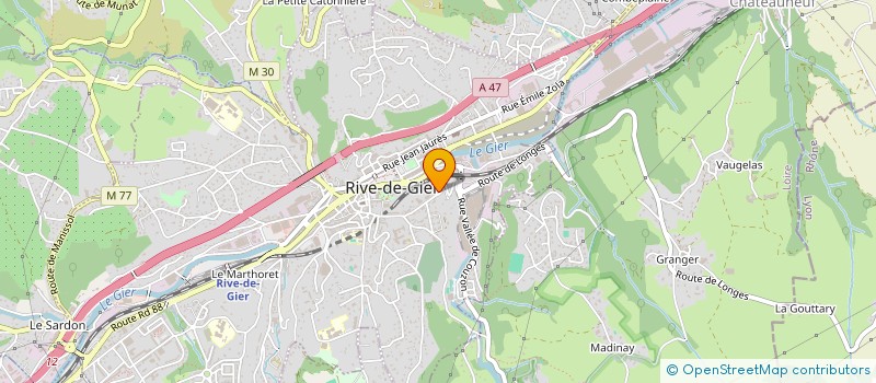 localisation de l'entreprise MADAME ORIANA SIOUANE à RIVE-DE-GIER