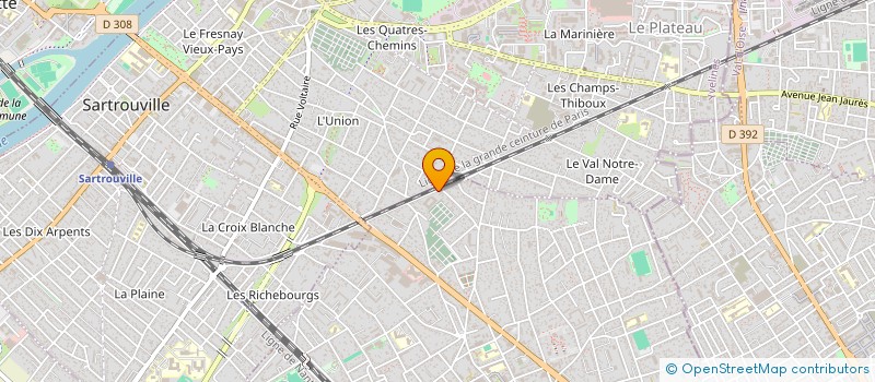 localisation de l'entreprise MADAME ORIANE AKPO  HOUILLES