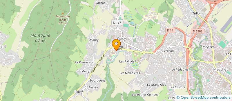 localisation de l'entreprise MADAME ORIANE BARBIERE  POISY