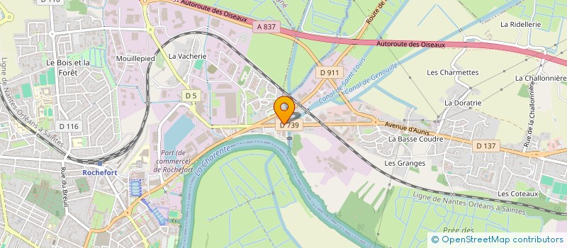 localisation de l'entreprise MADAME ORIANE BOULARAND  ROCHEFORT