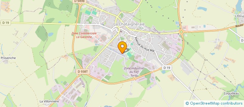 localisation de l'entreprise MADAME ORIANE BRAULT  LA CHATAIGNERAIE