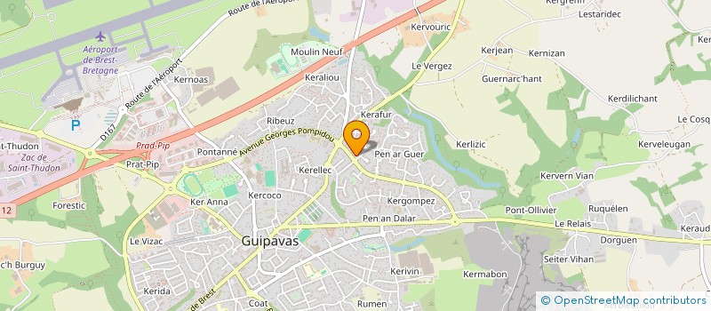 localisation de l'entreprise MADAME ORIANE CAROFF  GUIPAVAS