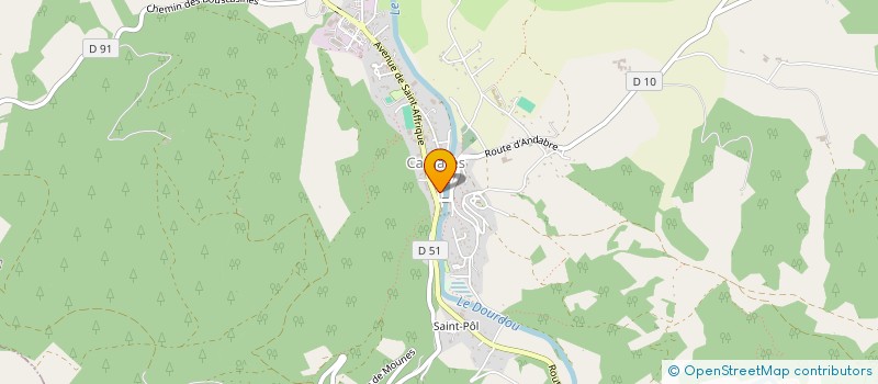 localisation de l'entreprise MADAME ORIANE CARRE  CAMARES