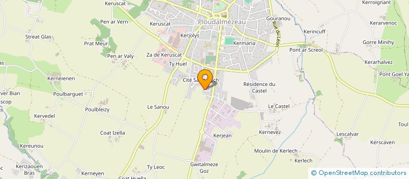 localisation de l'entreprise MADAME ORIANE CAURANT à PLOUDALMEZEAU