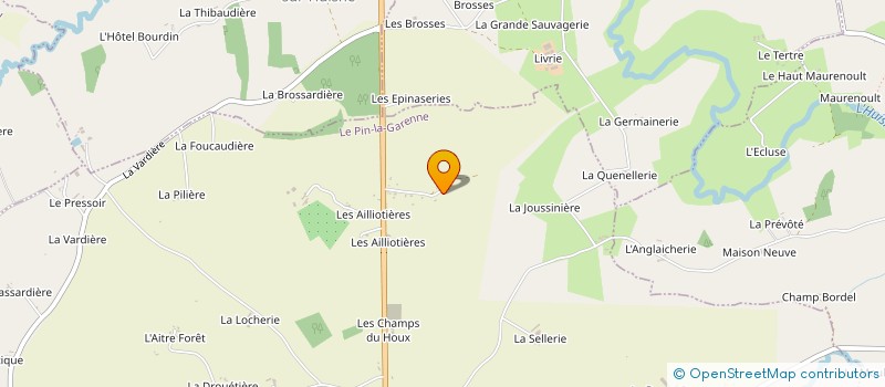 localisation de l'entreprise MADAME ORIANE CAVIN à LE PIN-LA-GARENNE