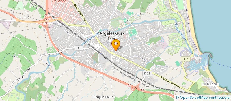 localisation de l'entreprise MADAME ORIANE COLLIN à ARGELES-SUR-MER