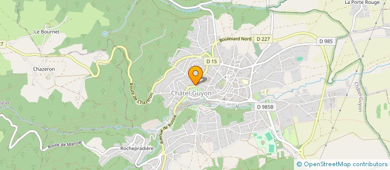 localisation de l'entreprise MADAME ORIANE DAMBRUNE à CHATEL-GUYON