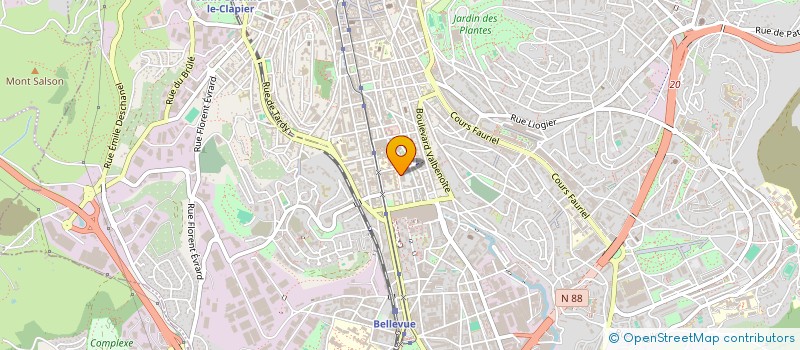 localisation de l'entreprise MADAME ORIANE DI FIORE  SAINT-ETIENNE