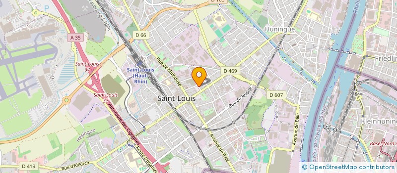 localisation de l'entreprise MADAME ORIANE DJEDID  SAINT-LOUIS