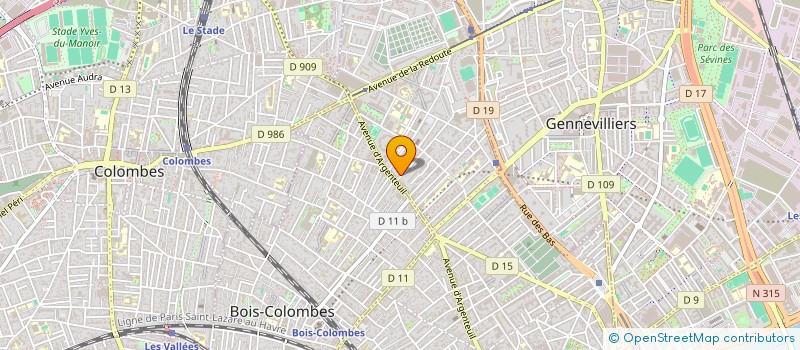 localisation de l'entreprise MADAME ORIANE DUBOIS  ASNIERES-SUR-SEINE