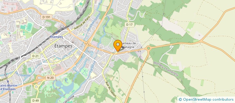 localisation de l'entreprise MADAME ORIANE DUGUE à ETAMPES