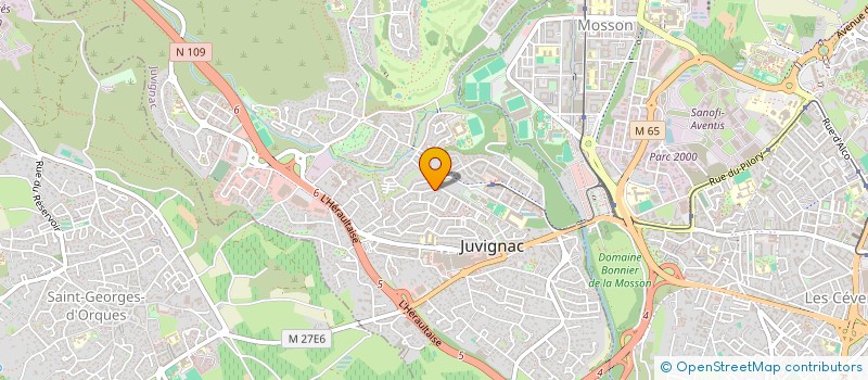 localisation de l'entreprise MADAME ORIANE GALY  JUVIGNAC