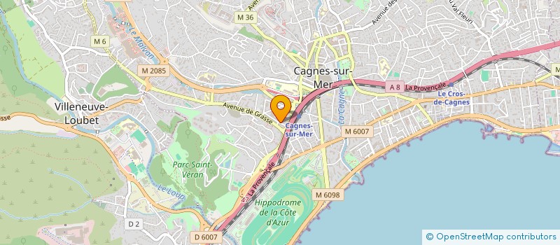 localisation de l'entreprise MADAME ORIANE GUILLET  CAGNES-SUR-MER