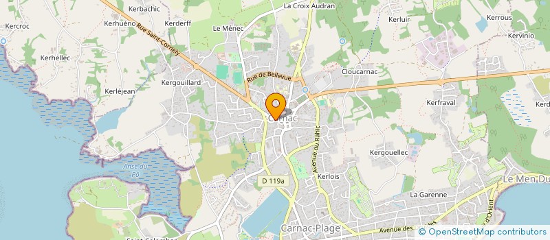 localisation de l'entreprise MADAME ORIANE HELIOT  CARNAC