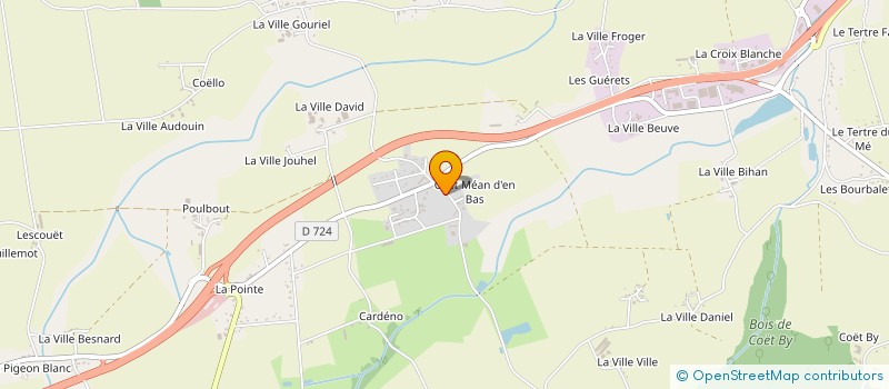 localisation de l'entreprise MADAME ORIANE JEGOUSSE  GUEGON