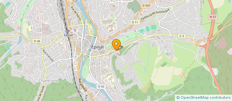 localisation de l'entreprise MADAME ORIANE JOIE  EPINAL