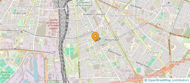 localisation de l'entreprise MADAME ORIANE JOURGET  VENISSIEUX