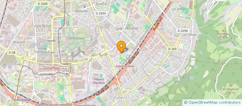 localisation de l'entreprise MADAME ORIANE KALENINE à EYBENS