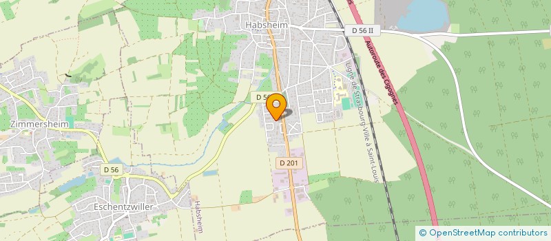 localisation de l'entreprise MADAME ORIANE KELLER  HABSHEIM