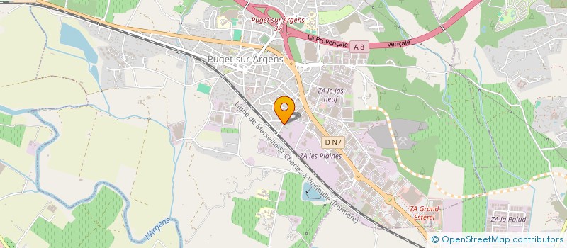 localisation de l'entreprise MADAME ORIANE LAVABRE à PUGET-SUR-ARGENS