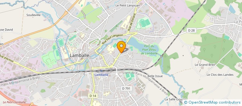 localisation de l'entreprise MADAME ORIANE LE PLADEC  LAMBALLE-ARMOR