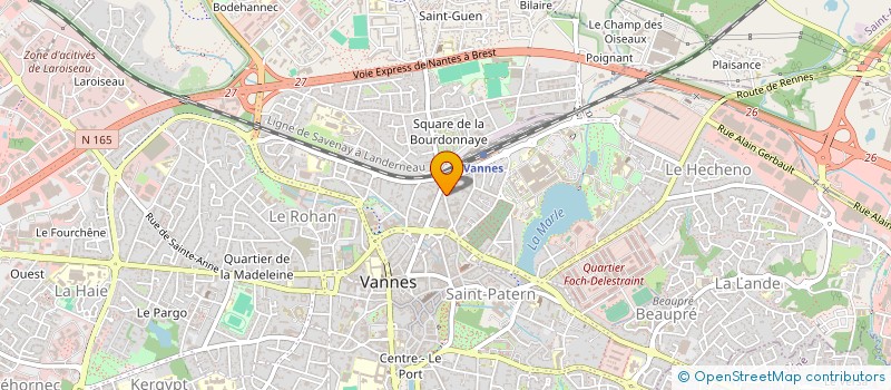localisation de l'entreprise MADAME ORIANE LEFEBVRE à VANNES
