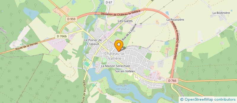 localisation de l'entreprise MADAME ORIANE LELIEVRE  CHATEAU-LA-VALLIERE