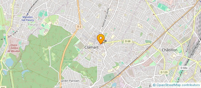 localisation de l'entreprise MADAME ORIANE LUONG à CLAMART
