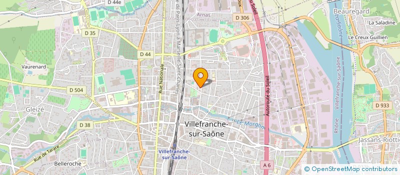 localisation de l'entreprise MADAME ORIANE MALLINJOUD  VILLEFRANCHE-SUR-SAONE