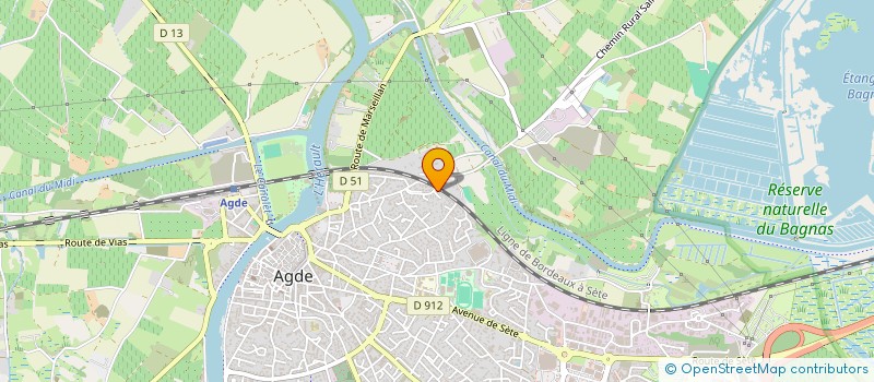 localisation de l'entreprise MADAME ORIANE PATOIS à AGDE