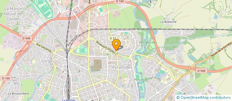 localisation de l'entreprise MADAME ORIANE PERIDY  LA ROCHE-SUR-YON