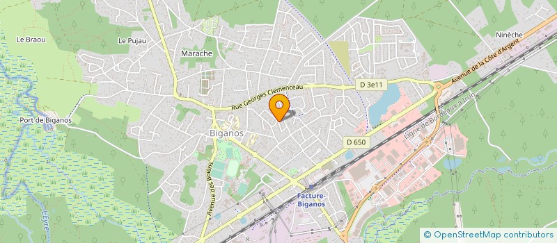 localisation de l'entreprise MADAME ORIANE PERROTTON à BIGANOS