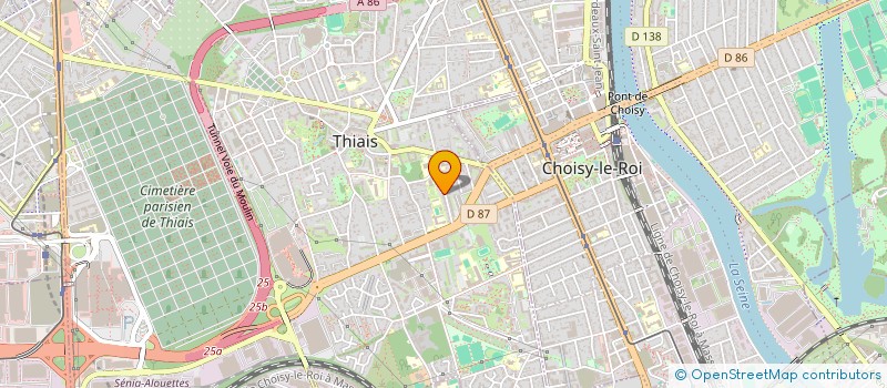localisation de l'entreprise MADAME ORIANE RENAUD  THIAIS