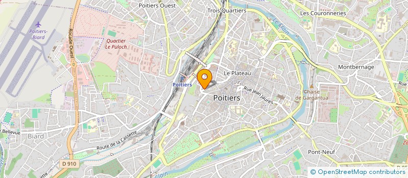 localisation de l'entreprise MADAME ORIANE THEVENET  POITIERS