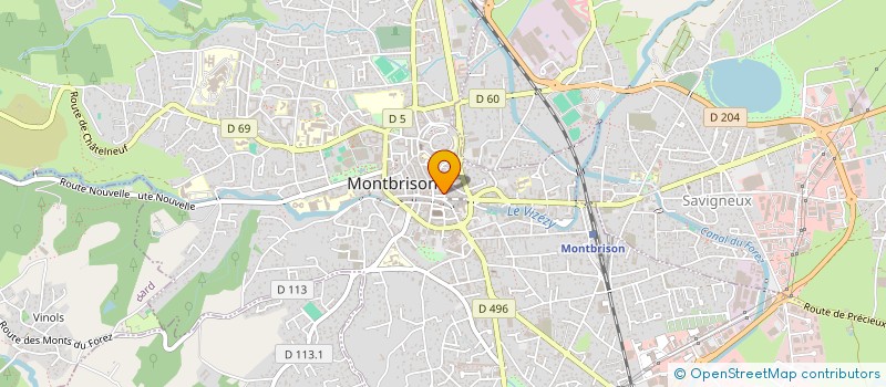 localisation de l'entreprise MADAME ORIANE THOLLOT à MONTBRISON