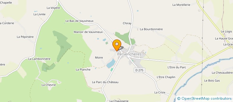localisation de l'entreprise MADAME ORIANE VARRIER à PERVENCHERES