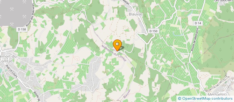 localisation de l'entreprise MADAME ORIANE VISSENAEKENS  BLAUVAC